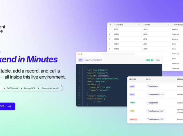 Open source, Self-hosted backend platform