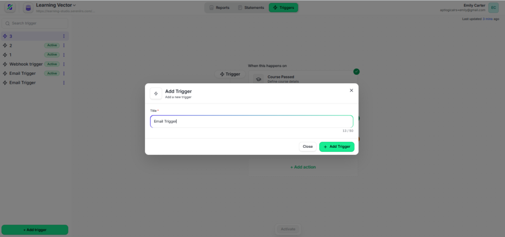 Create Trigger